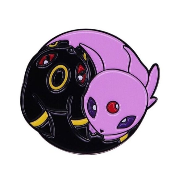 Pokémon Umbreon and Espeon Yin Yang Enamel Pin - Elegant Collectible - Picture 2 of 4